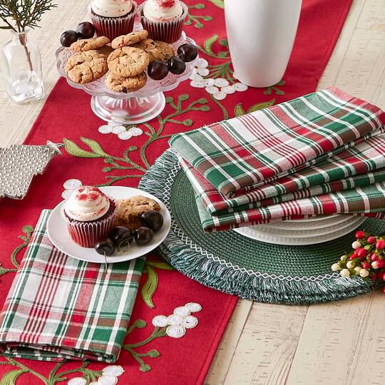 DII® Yuletide Plaid Napkins, 6ct.